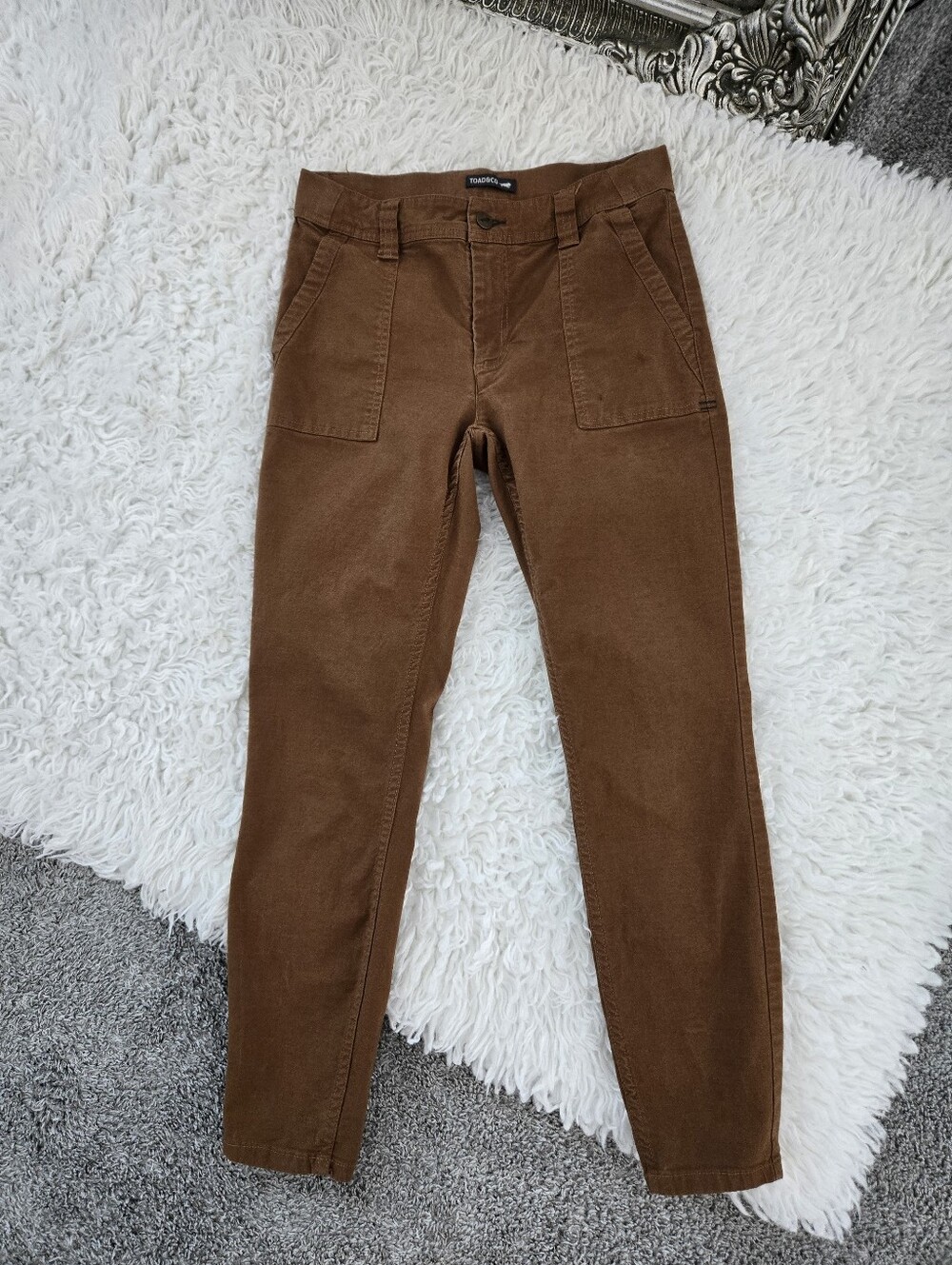 Toad & Co. Earthworks Ankle Pant. Cinnamon. Size 4